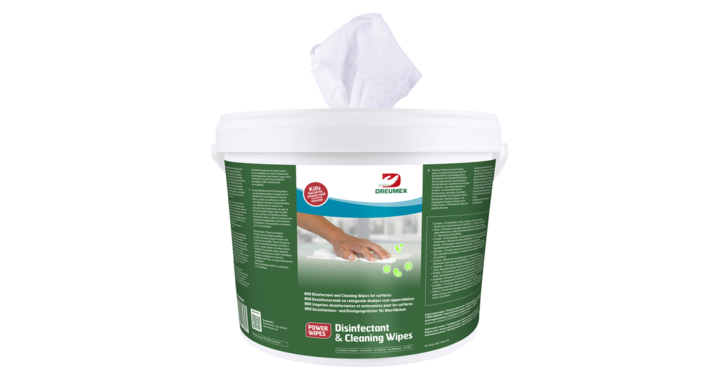 Desinfectiedoekjes dreumex emmer 800 stuks wit(74708001001)