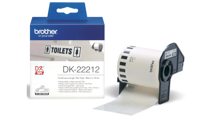 Etiket brother dk-22212 62mm wit