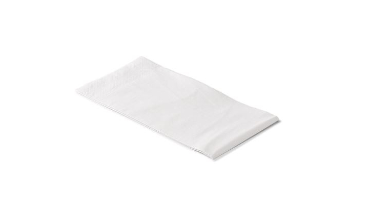 Servet, 40x40cm, 1/8 vouw, wit, airlaid (1800 stuks) | OP=OP AANBIEDING