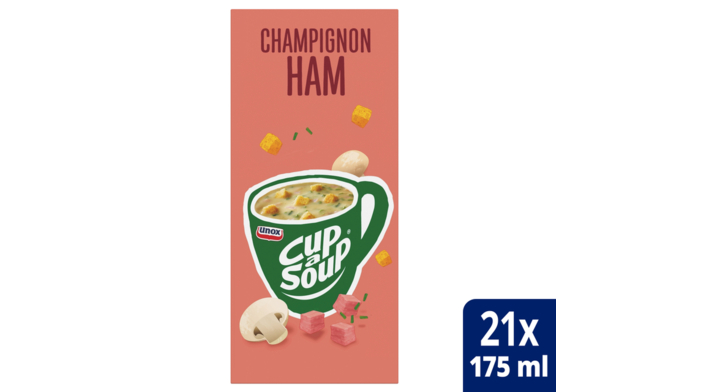 Cup-a-Soup, soep, 175ml, champignon ham (21 zakjes)