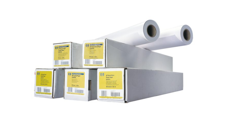 Inkjetpapier hp c6810a bright white 914mmx91m 90gr