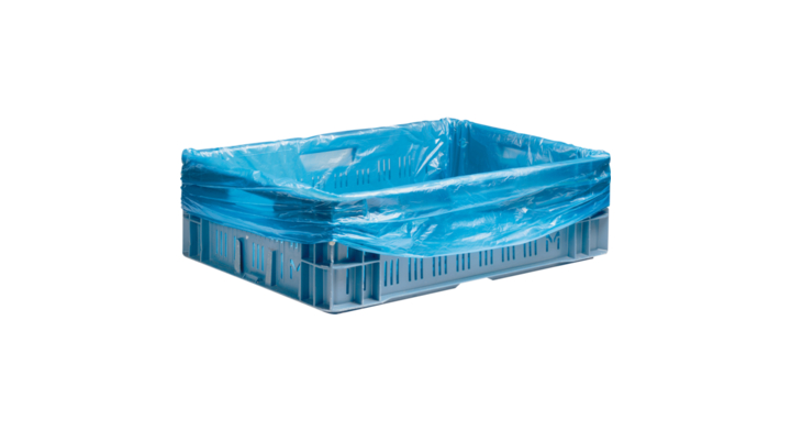 Liner, HDPE, 28/9x50cm, 30my, blauw (1000st)