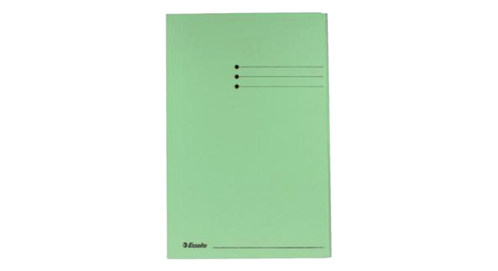 Dossiermap esselte manilla 3klep folio groen(1032308)