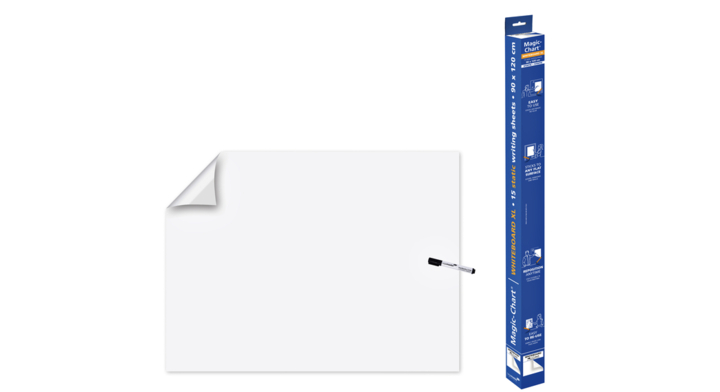 Magic-chart legamaster whiteboard, 90x120cm, wit