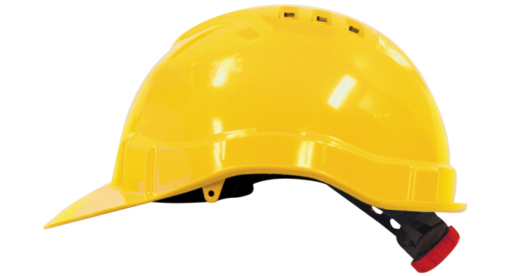 Veiligheidshelm, PE, M-Safe, MH6010, met draaiknop, geel