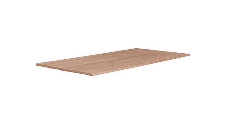 Melamine blad 25mm 160x80cm, kleur licht eiken   - LE