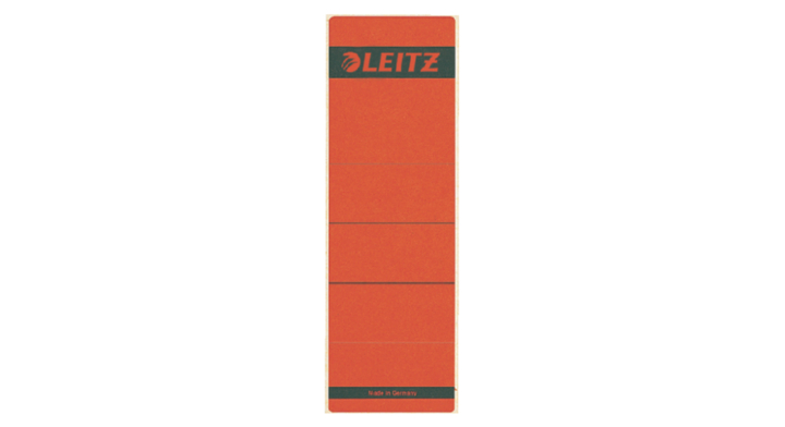 Rugetiket leitz 1642 58x190mm rood