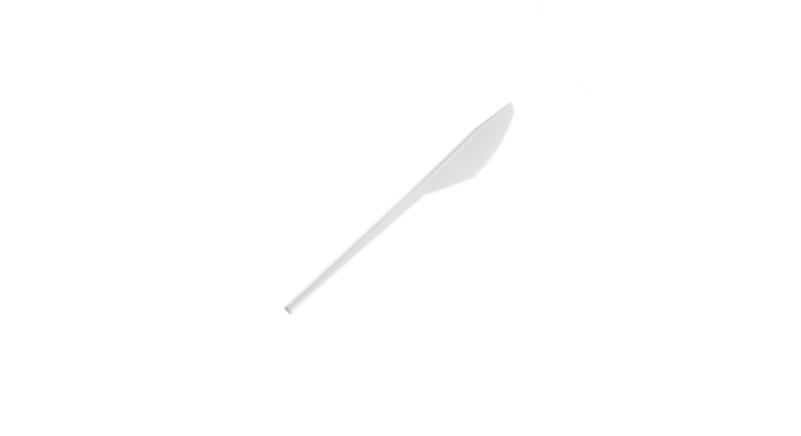Plastic mes, 16.5 cm, wit (2000 stuks)