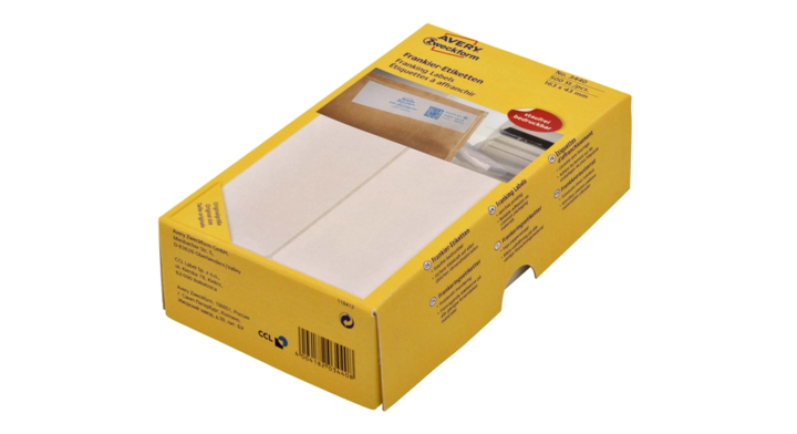 Etiket avery zweck 3441 128x38mm 500st