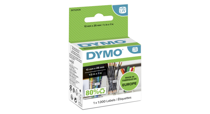 Etiket dymo 11353 labelprint 12mmx24mm