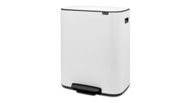Brabantia, Bo pedaalemmer, 2x30 liter, wit, VB 211447