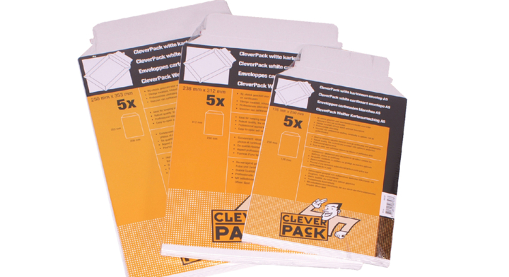 Envelop cleverpack a5 176x250mm karton wit(227)