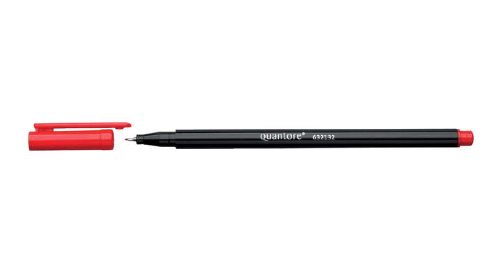 Quantore, fineliner, 0.4mm, rood, MDM120 RED
