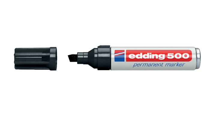 Viltstift edding 500 perm schuin 2-7mm zwart