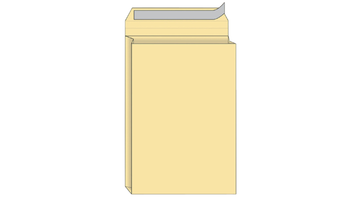 Quantore, monsterzak envelop, 262x371x38mm, zk, cr (125 st)