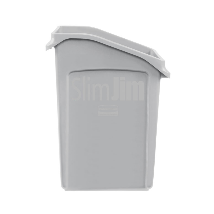 Rubbermaid, Slim Jim afvalbak, 87 liter, grijs, VB 237696 - 2