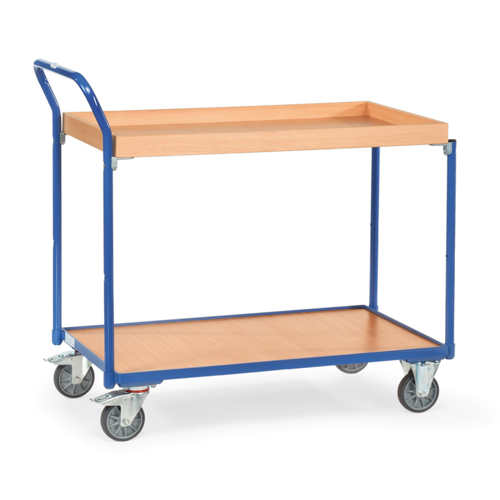 Tafelwagen met rand boven, 1000x600mm Draagverm. 300kg - 0