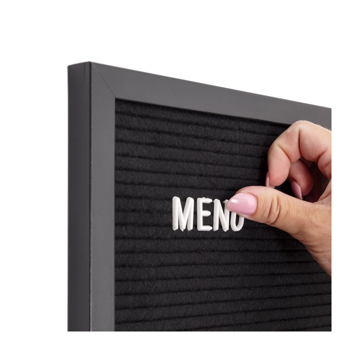 Letterbord zwart 60 x 80 cm met zwarte lijst(lebbl60x80) - 3