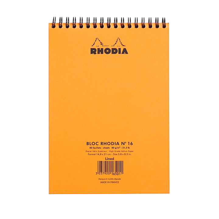 Schrijfblok rhodia a5 lijn 80 vel 80gr(16501c) - 2