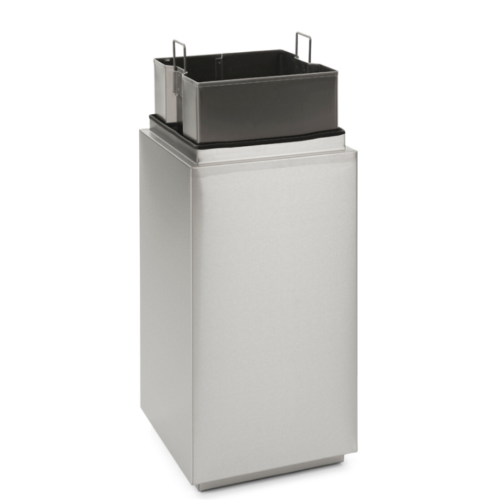 Tumble Deluxe, afvalbak, 110 liter, mat RVS, VB 666577 - 2