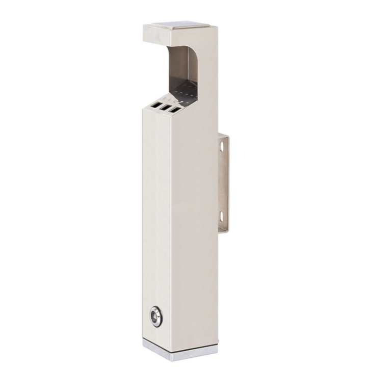 Vierkanten wandasbak, 48 cm, RVS, VB 659975 - 0