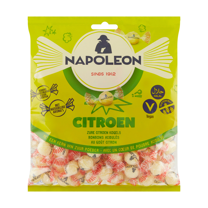 Snoep napoleon citroen zak 1kg(32570) - 0