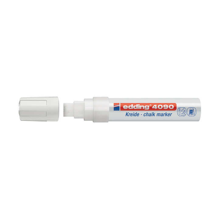 Viltstift edding 4090 window schuin 4-15mm wit(4059049) - 0