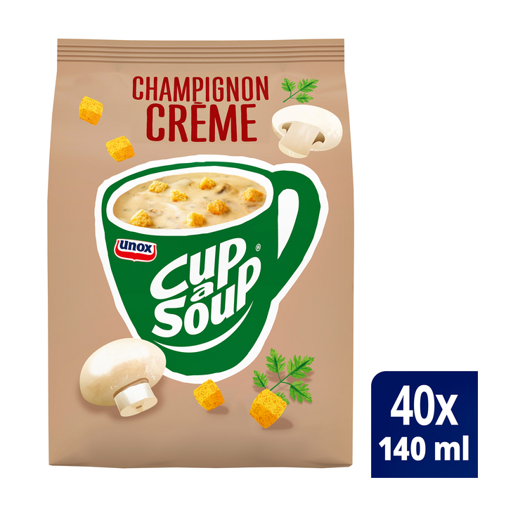 Cup-a-Soup, dispenserverpakking soep, 140ml, champignons (40 porties) - 0