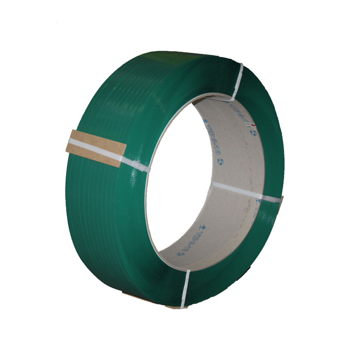 Omsnoeringsband, PET, 12mm x 2200m, 0,7mm, K406, groen - 0
