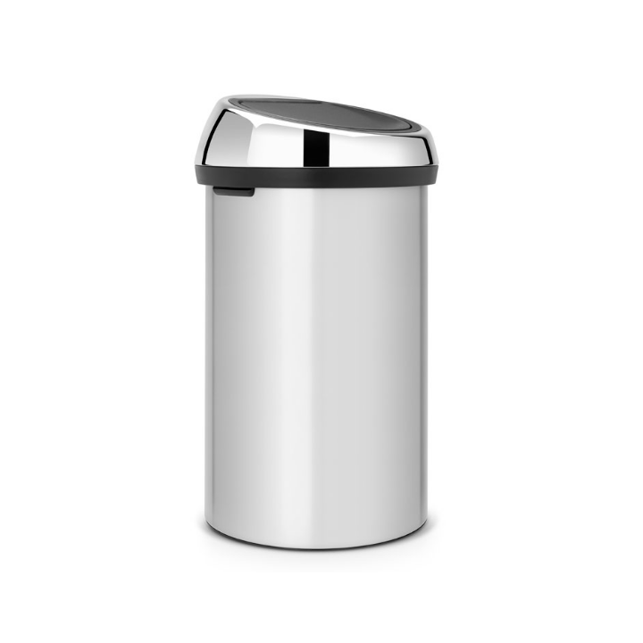 Brabantia, Touch Bin, 60 liter, metallic grijs, VB 402425 - 1