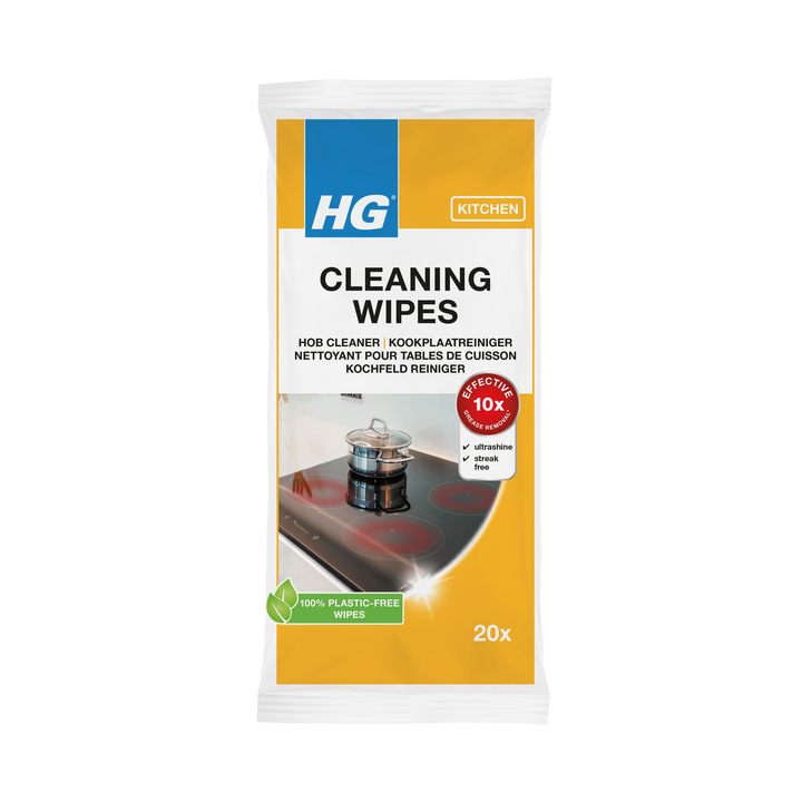 Kookplaatreinigerdoekjes hg wipes 20 stuks(457000103) - 0
