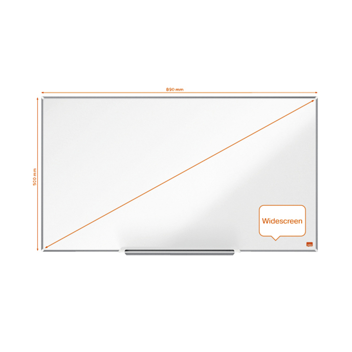 Whiteboard nobo impression pro 890x500mm staal(1915254) - 1