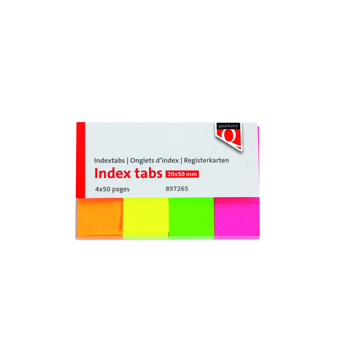Indextabs quantore 20x50mm neon(5670-89) - 0