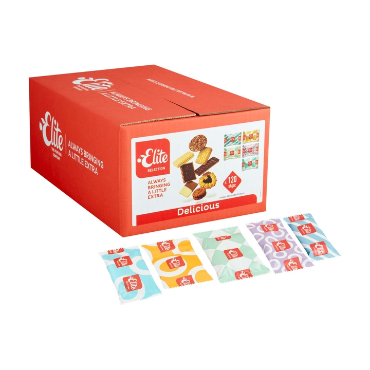 Koekmix, 120 stuks, elite delicious assorti, 93051 (1 doos) - 0