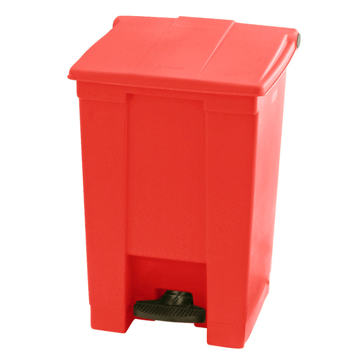 Rubbermaid Step-On, pedaalemmer, 45 liter, rood, VB 006144 - 0