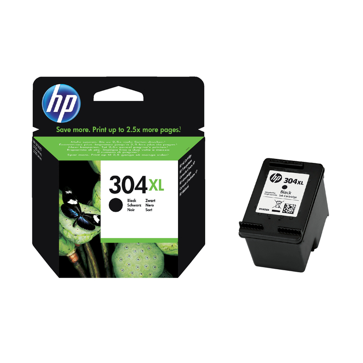 Inkcartridge hp 304xl n9k08ae zwart(n9k08ae) - 0