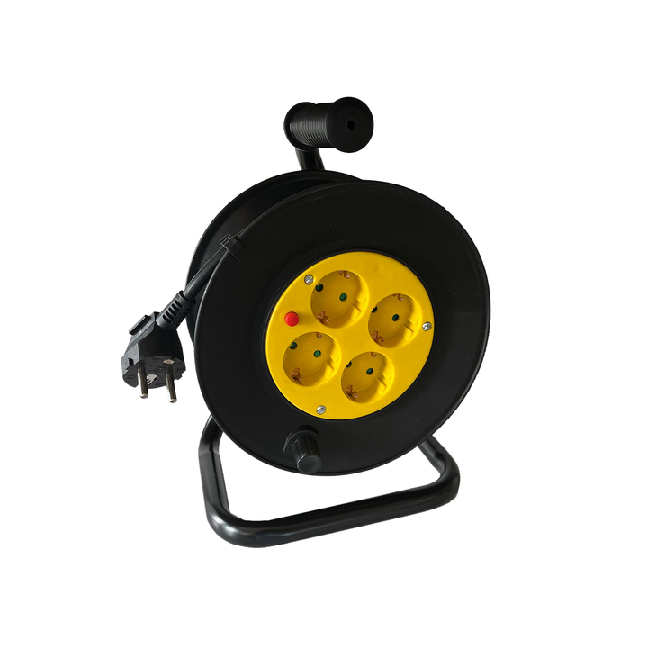 Kabelhaspel brasq pro 4 voudig 10m zwart 8742601 - 0