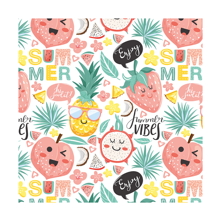 Cadeaupapier, 30cm x 200m, K602130, summer vibes - 0