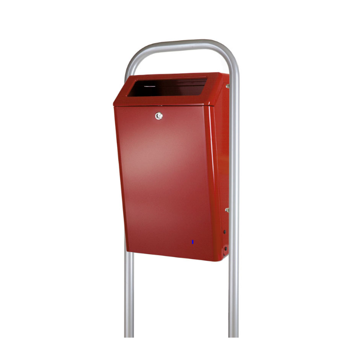 Buitenafvalbak, 50 liter, bordeaux, VB 888000 - 0