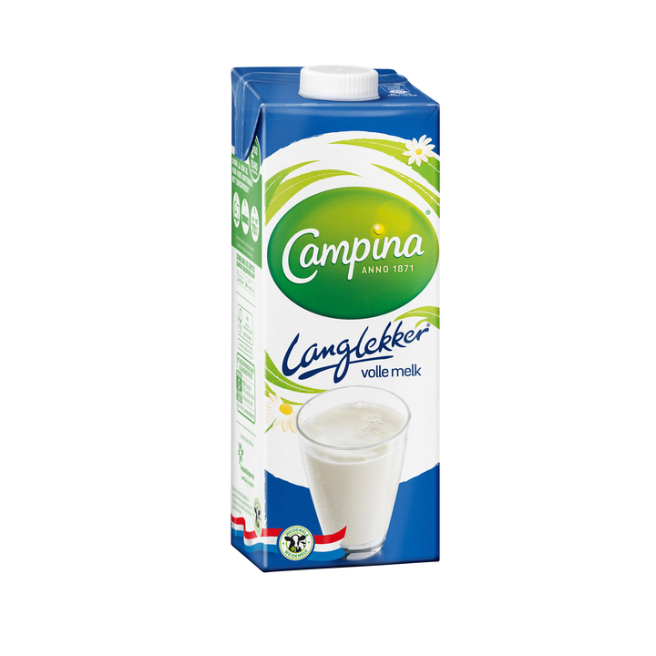 Campina langlekker volle melk pak 1ltr(12552) - 1