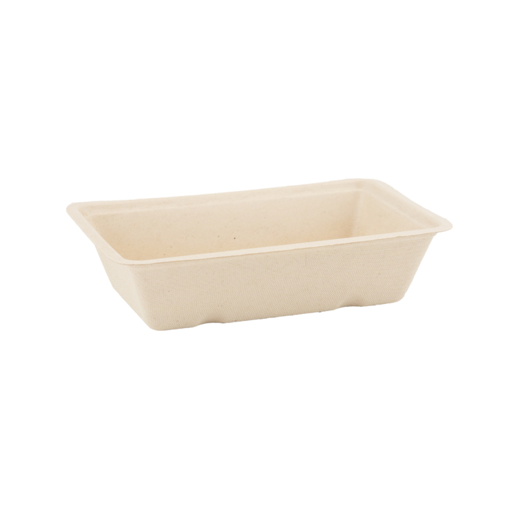 Snackbakje, suikerriet, A9, 145x97x36mm (800 stuks) - 1