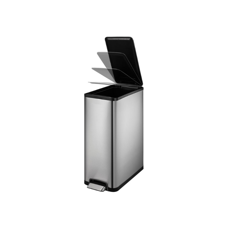 Eko Ecoslim, pedaalemmer, 45 liter, mat RVS, VB 937645 - 1