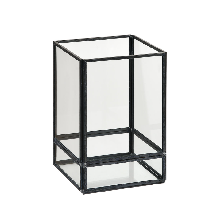 Duni | LED-lamphouder | 100x100x150mm | Kandelaar Capella Black | 206443 (4 stuks) - 0