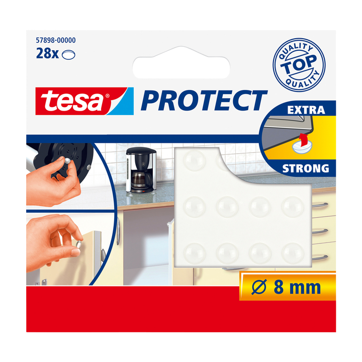 Anti-slip en geluiddemper tesa 57898 rnd transp(57898-00000- - 0