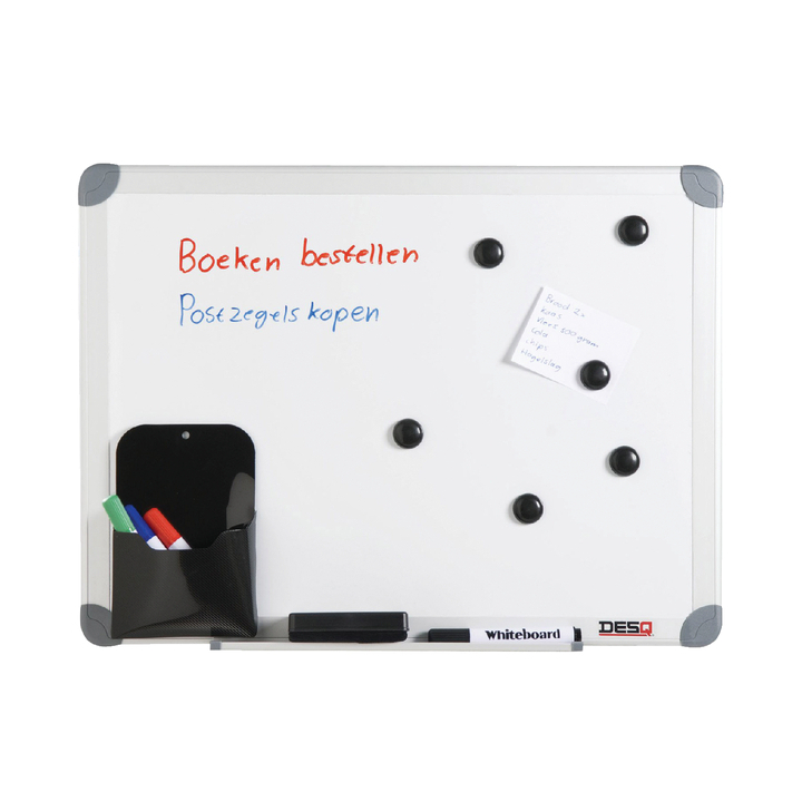Whiteboard desq 45x60cm in kunststof draagtas - 0