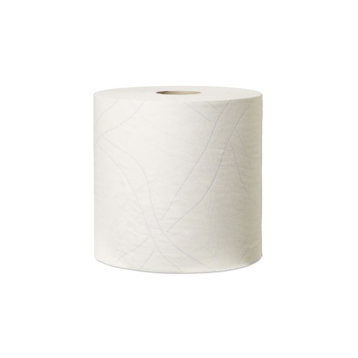 Tork Wiping Plus | Industrierol Poetspapier In Doos | 255 Meter | 2-Laags | W1/W2/W3 | Wit | 130042 (1 stuk) - 1