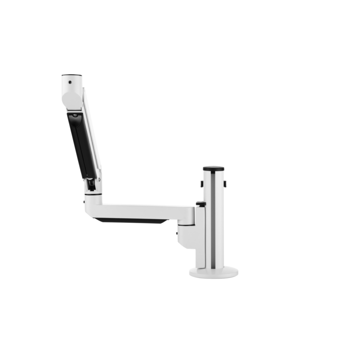 Filex, Galaxy monitorarm met gasveer, topdown klem, wit - 1