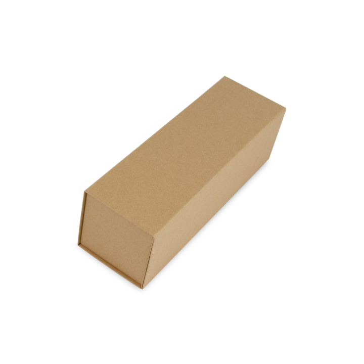 Luxe wijnflesdoos, 33x10x10cm, magneetsluiting, bruin (25st) - 0
