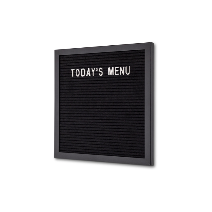 Letterbord zwart 30 x 30 cm met zwarte lijst(lebbl30x30) - 1