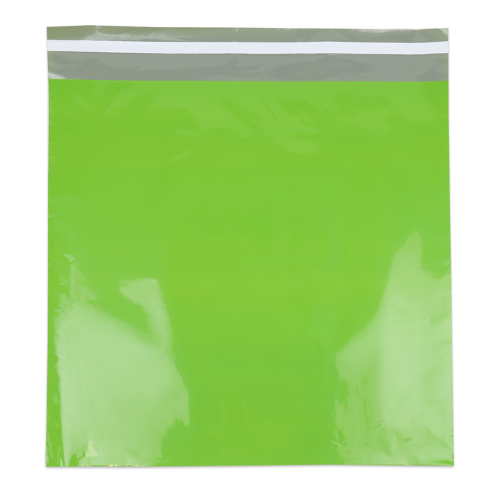 Verzendzak, plastic,  50x46cm+klep, groen (250 stuks) - 0